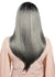 Cancer RCLD204 Red Carpet It's Your Lucky Day Synthetic Straight Lace Part Wig - SR1B/BlackSilver Back View